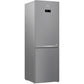 Frigorífico Combi BEKO RCNE366E50XBN, Inox 186 cm - 324L. Sin escarcha. D