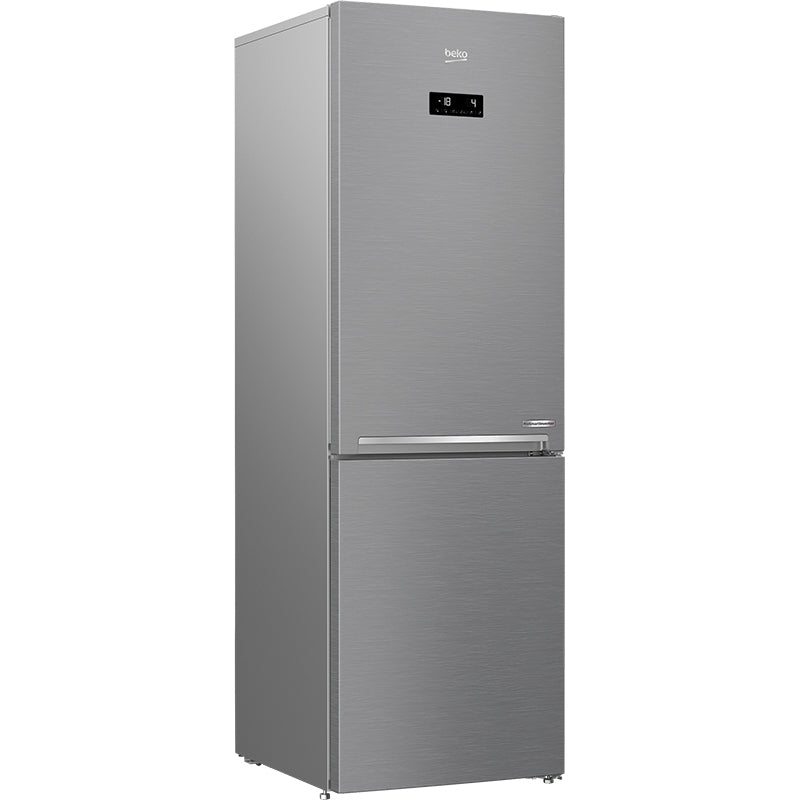 Frigorífico Combi BEKO RCNE366E50XBN, Inox 186 cm - 324L. Sin escarcha. D