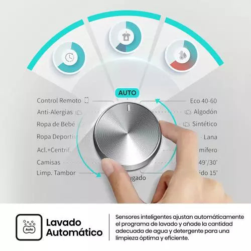 Lavadora carga frontal Hisense WF3S9043BW1
